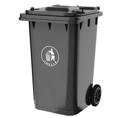 科力邦（Kelibang)塑料制品 KB1004 戶(hù)外垃圾桶 大號(hào)加厚240L商用塑料環(huán)衛(wèi)垃圾桶帶蓋輪工業(yè)小區(qū)物業(yè)翻蓋箱 灰色 單個(gè)